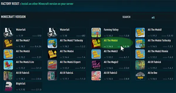 How to Change your Minecraft Server Version - Knowledgebase - MCProHosting LLC
